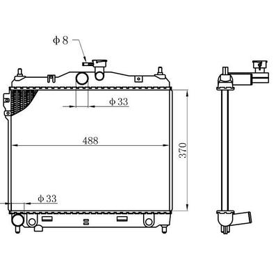 Motor Radyatoru (370×488×16) Getz 1 4I Manuel ORIS BHY017016