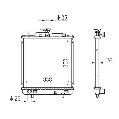 Motor Radyatoru (350×338×26) Carry  Manuel ORIS BSZ010026