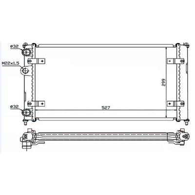 Motor Su Radyatoru Caddy Ii 1 9 Sdi Polo 1 4 525×322×34 ORIS MVW084034