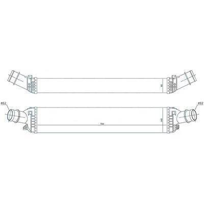 Turbo Radyatoru (720×134×76) Audi A4 A5 A6 A7 A8 Q5 2.7Tdi / 3.0Tdi 08> ORIS IAU503080