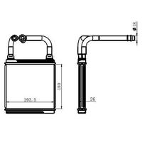 Kalorifer Radyatoru X218 13>17 C219 04>10 C218 13>17 W211 04>08 ORIS KME005026