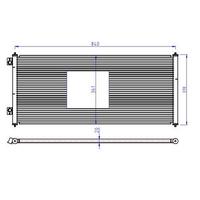 Klima Radyatoru (Kondanser) Transit V184 2 0D/2 0 Tdci/ 2 3I / 2 4D/ 2 4 Tdci 00-> ( 860×361×16 ) ORIS CFR971016