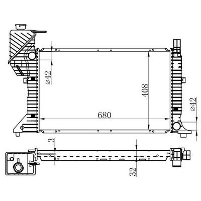 Motor Su Radyatoru (Klimali) Mercedes Sprinter 901>904 96>06 ORIS BME038032