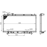Motor Radyatoru (325×688×16) Mazda 323 94-> Otomatik ORIS BMZ002016