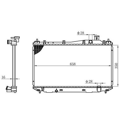 Motor Radyatoru (350×660×16) Civic 01-> Manuel ORIS BHN035016