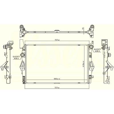 Motor Su Radyatoru (Kalinlik: 16Mm) Vito W447 14> ORIS BME913016