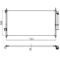 Klima Radyatoru Nissan Xtrail Benzinli - Dizel 2001 - 2007 ORIS CNI015016