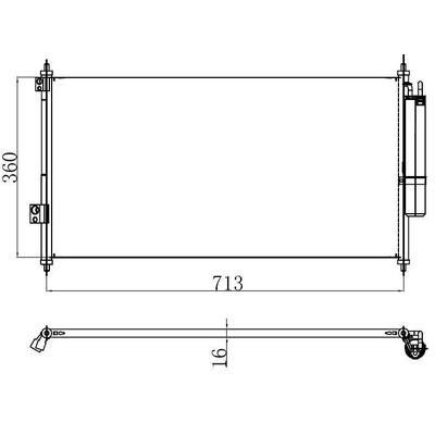 Klima Radyatoru Nissan Xtrail Benzinli - Dizel 2001 - 2007 ORIS CNI015016