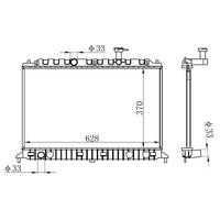 Motor Radyatoru Rio 1 4 05-> ( 370×628×16 ) ORIS BKI046016