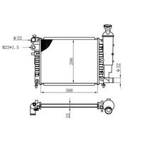 Motor Su Radyatoru Radyator Mekanik P106-Saxo Tu3-2-Tu1M-Tu3Jp 99-> Klimasiz Manuel Olcu:(392×322 ORIS MPE230023