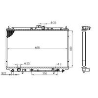 Motor Radyatoru (400×658×16) Carisma 1 6I/1 8I 96-> Otomatik ORIS BMI070016