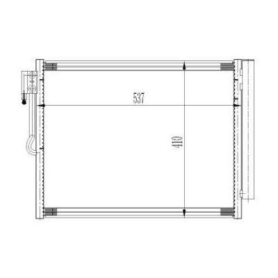 Kondanser Meriva B 1.3Cdti-1.4I 16V-1.7Cdti 10- 537×410×16 ORIS COP761016