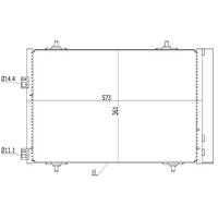 Klima Radyatoru (Kondenser) P508-C5 Iii  Dv6C-Ep6C-Ep6Cdt-Ep6Dt Olcu:(573×361×16) ORIS CPE756016