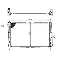 Motor Radyatoru (+Ac) Mondeo Iii 1 8 16V / 2 0 16V Benzinli 01>07 Klimali  (620×378×26) ORIS BFR005026