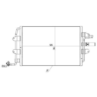 Klima Radyatoru Kondansor Beetle 1 6I 16V 1 8T 11 9Tdi 2 0I 3 2I 98 01  Oto/Mek Sanziman ORIS CVW540018