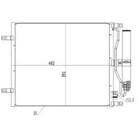 Kondanser Micra 1.5Dci 02- 492×391×16 ORIS CNI695016