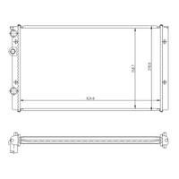 Motor Radyatoru (627×377×34) Golf Iii Manuel ORIS MVW101034