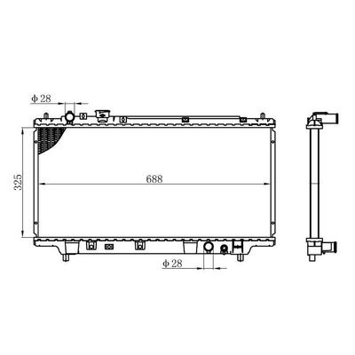 Motor Radyatoru (325×688×16) Mazda 323 94-> Manuel ORIS BMZ003016