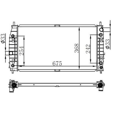 Motor Radyatoru (675×368×26) Chrysler 300M 98-04 ORIS BGM087026