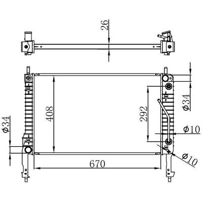 Motor Su Radyatoru Captiva Antara 2.0 06> (670×410×26) ORIS BCH267026