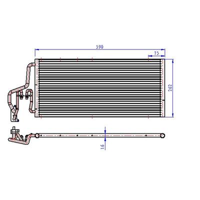 Kondanser Combo/Corsa C 1.7 Dti 588×259×16 ORIS COP071016