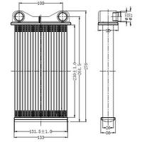 Kalorifer Radyatoru A4 1 9Tdi 00> 230×133×26  Oto/Mek Sanziman ORIS KAU005026