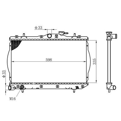 Motor Radyatoru (335×598×16) Accent 95-96 Manuel ORIS BHY062016