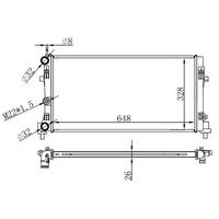 Motor Radyatoru A1 1 4/1 6Tdi - Polo 1 4/1 4Tdi/1 6Tdi (648×326×16) Mekanik ORIS BAU063016