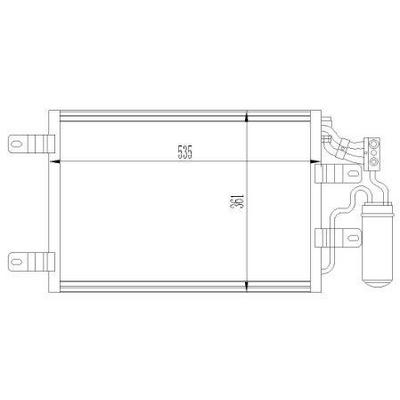 Kondanser Meriva A 1.3Cdti-1.3Dti-1.6 Turbo-1.7 Cdti 03- 535×361×16 ORIS COP767016