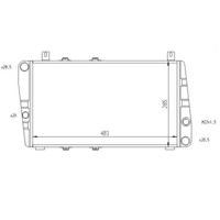 Motor Radyatoru (490×285×34) Favorit-Formen-Felicia Manuel ORIS MSK001034