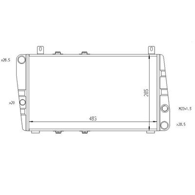 Motor Radyatoru (490×285×34) Favorit-Formen-Felicia Manuel ORIS MSK001034