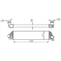 Intercooler Master Iii 2.3 Cdti 10+ 730×172×50 ORIS IRN143050