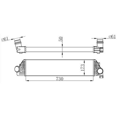 Intercooler Master Iii 2.3 Cdti 10+ 730×172×50 ORIS IRN143050