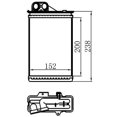 Kalorifer Radyatoru C5 1 8I/2 0Hdi/2 0 Hpi/2 2Hdi 00-> (210×152×32 ) ORIS KCI008032