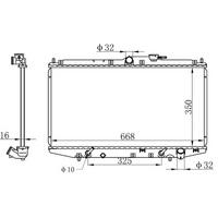 Motor Radyatoru (350×678×16) Accord 1 6/1 8/2 0 98-> Otomatik ORIS BHN093016