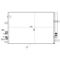 Klima Radyatoru Alfa Romeo 159 1.9Jtd 05>(645×420×12) ORIS CAF790012