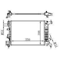 Motor Su Radyatoru Aveo 1.2/1.4 11 >  Manuel (550×398×16) ORIS BCH223016