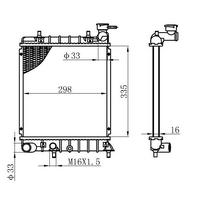 Motor Radyatoru (335×298×16) Accent Admire 1 3I 99-> Manuel ORIS BHY022016