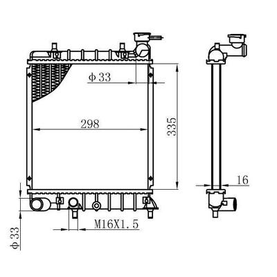 Motor Radyatoru (335×298×16) Accent Admire 1 3I 99-> Manuel ORIS BHY022016