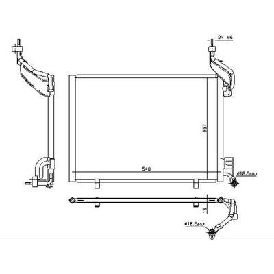 Klima Radyatoru Kondenser Ford B Max 08> Fiesta 12>17 Courier 14> ORIS CFR012016