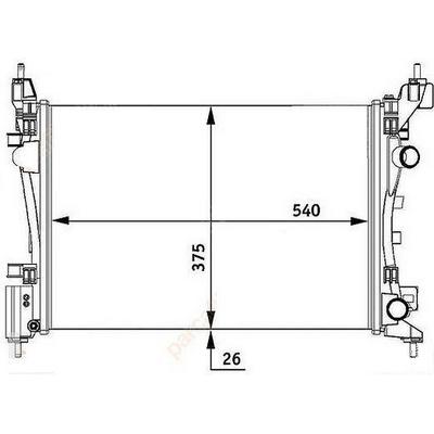 Motor Radyatoru Punto Grande Punto Corsa D 1.2 1.4 ORIS MOP370023