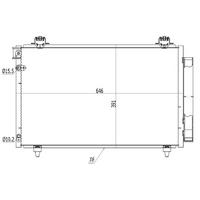 Kondanser Corolla / Verso 1.6I 16V-1.8I 16V-2.0 D4D 04- 646×391×16 ORIS CTO675016