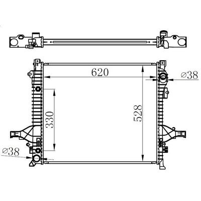 Motor Su  Radyatoru  Volvo Xc90 I 05>14 620×528×42 ORIS BVO007032