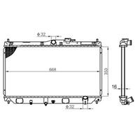 Motor Radyatoru (350×668×16) Accord 90-> Manuel ORIS BHN049016