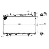 Motor Radyatoru (340×648×16) Primera P10 90-> Manuel ORIS BNI013016