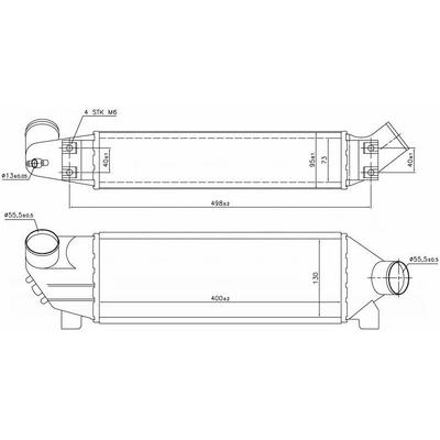 Turbo Radyatoru (Intercooler) Transit V184 2 0Tdci 100Ps / 125Ps 00>06 Onden Ceker ORIS IFR511073