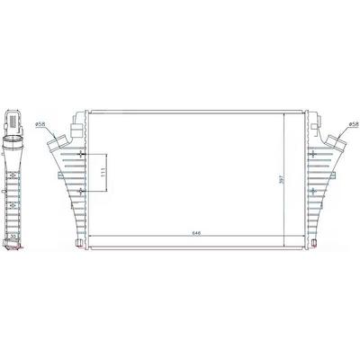 Turbo Radyatörü Vectra C 02> 16V Turbo 2.2 16V Dti Signum 03>08 02> 650×397 4×20 ORIS IOP510030