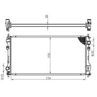 Motor Su Radyatoru (+Ac) Transit V184 2 4Tdci 115Ps / 120Ps / 125Ps 01>06 Klimali Olcu: (770×378×26) ORIS BFR059026