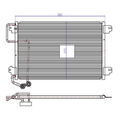 Klima Radyatoru (Kondanser) Megane 99-02 ( 580×384×16 ) ORIS CRN383016