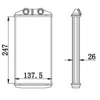 Kalorifer Radyatoru P308-P301/C-Elysee 1 6 10-> ORIS KPE009026